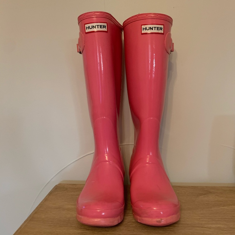 Pink Hunter Rain Boots